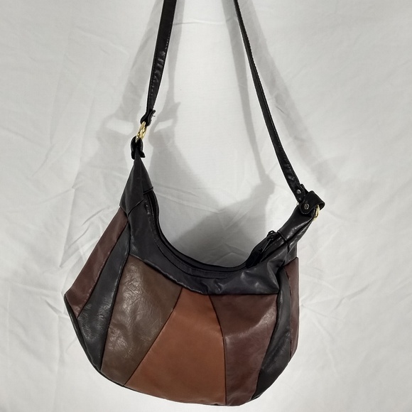 BEAUTIFUL PATCHWORK TOTE / PURSE Faux Suede 13X9X4 - Picture 6 of 8